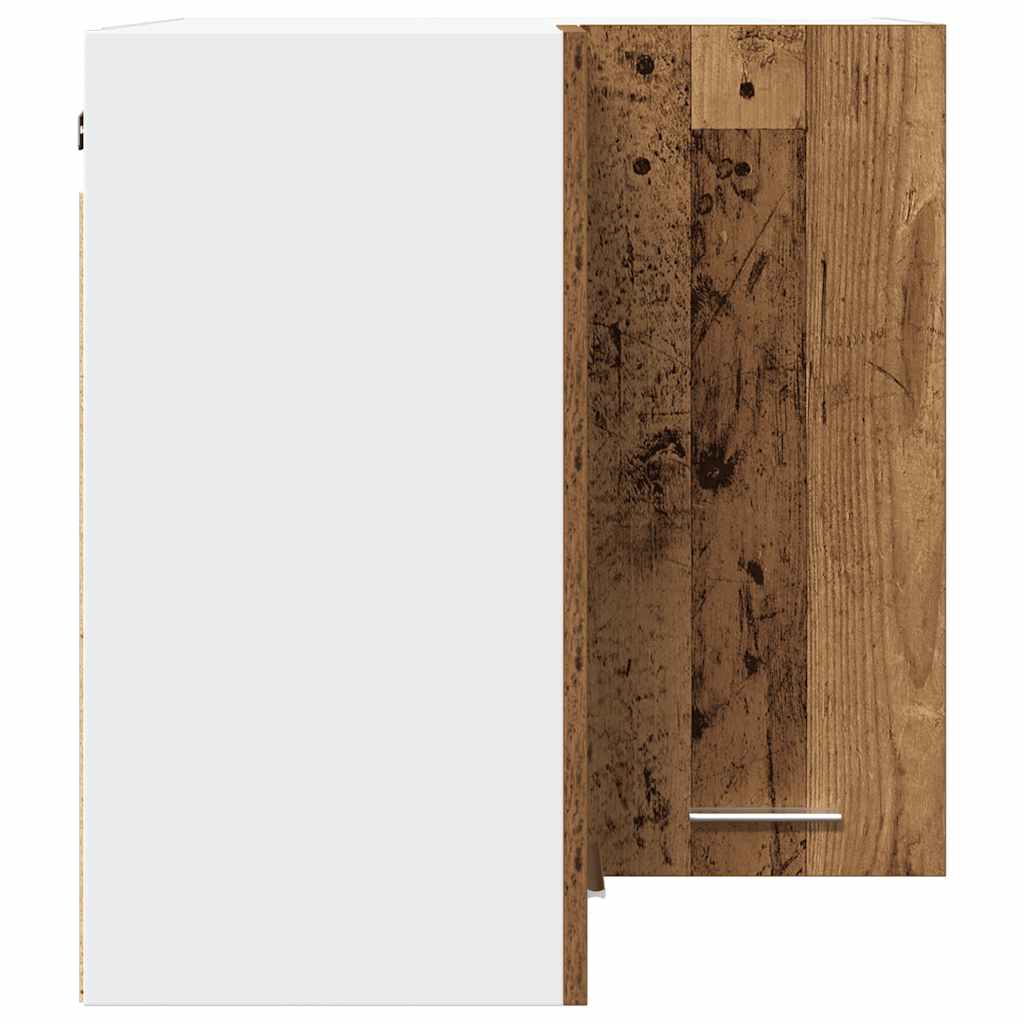 vidaXL Eck-Hängeschrank Lyon Altholz-Optik 57x57x60 cm Holzwerkstoff