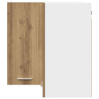 vidaXL Eck-Hängeschrank Lyon Artisan-Eiche 57x57x60 cm Holzwerkstoff
