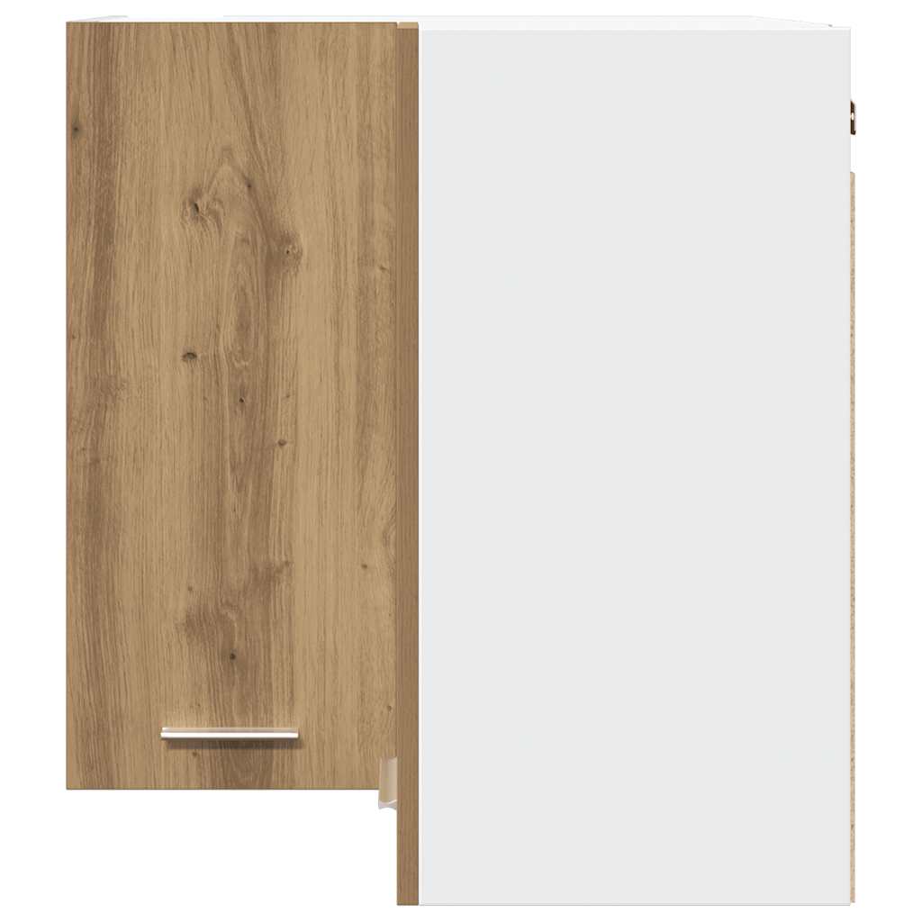 vidaXL Eck-Hängeschrank Lyon Artisan-Eiche 57x57x60 cm Holzwerkstoff