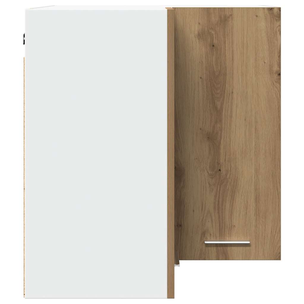 vidaXL Eck-Hängeschrank Lyon Artisan-Eiche 57x57x60 cm Holzwerkstoff