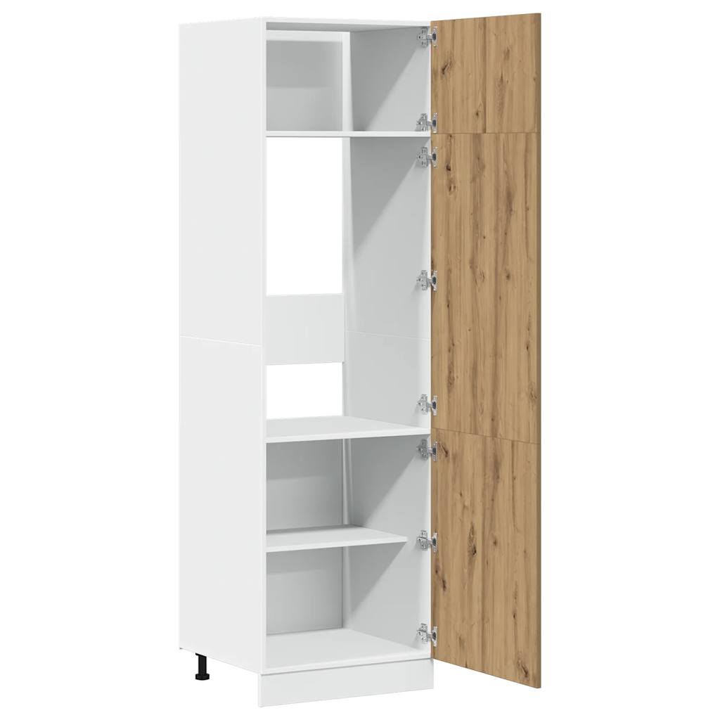 vidaXL Kühlumbauschrank Lyon Artisan-Eiche 60x57x207 cm Holzwerkstoff