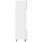vidaXL Mikrowellenumbauschrank Lyon Betongrau 60x57x207 cm Holzwerkstoff