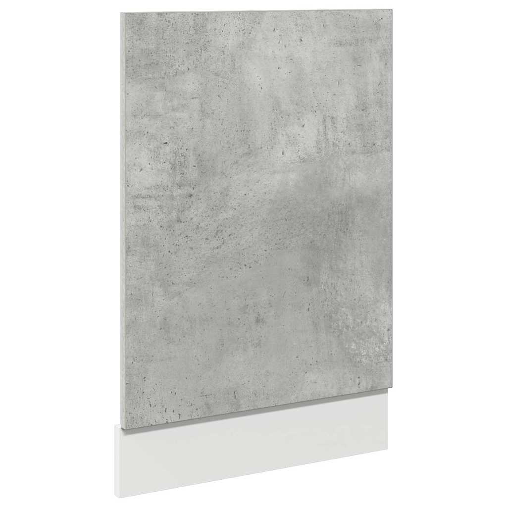 vidaXL Geschirrspülerblende Lyon Betongrau 45x3x67 cm
