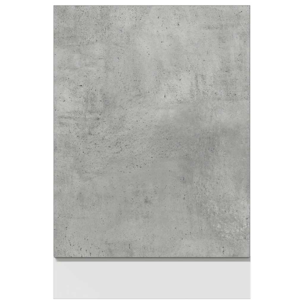 vidaXL Geschirrspülerblende Lyon Betongrau 45x3x67 cm