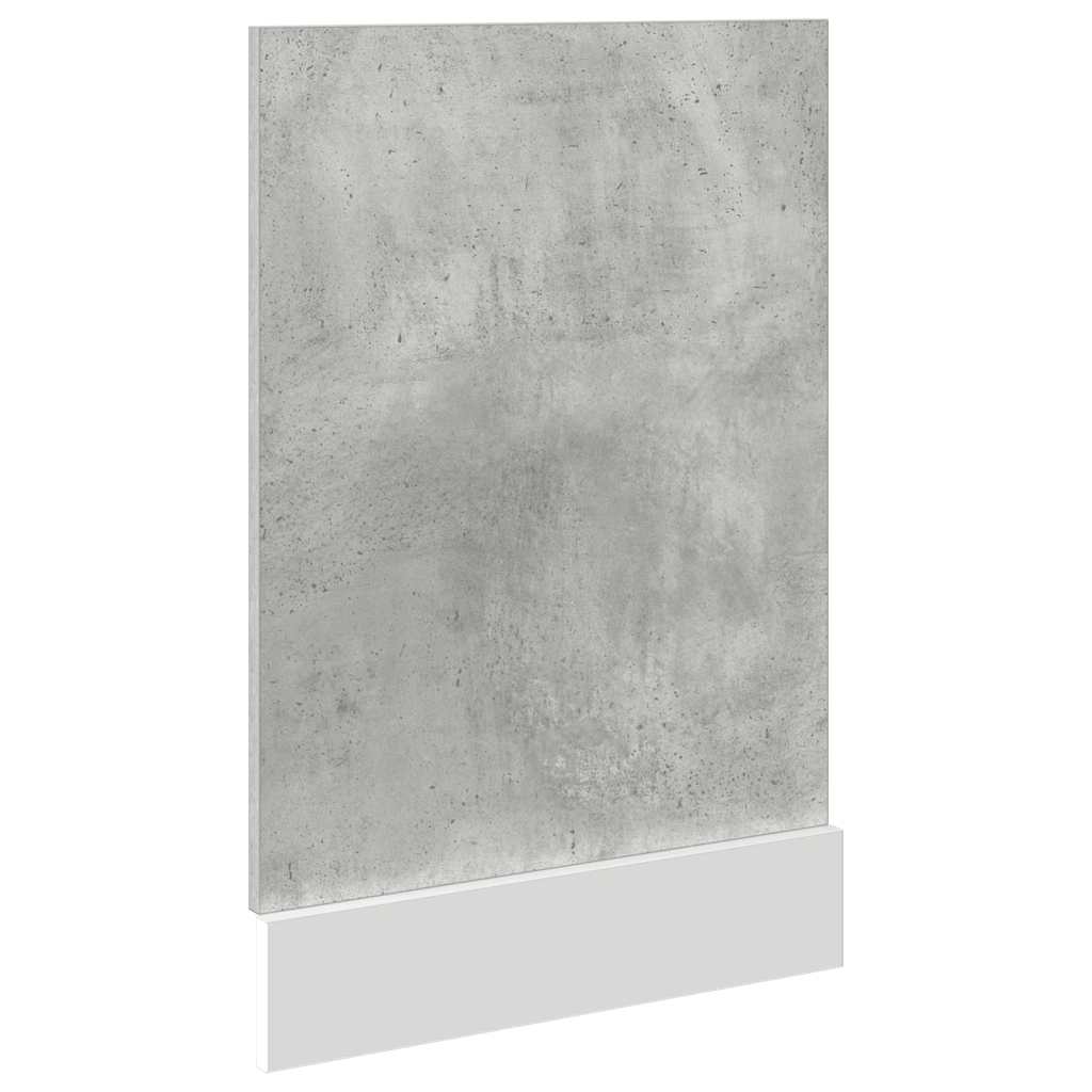 vidaXL Geschirrspülerblende Lyon Betongrau 45x3x67 cm