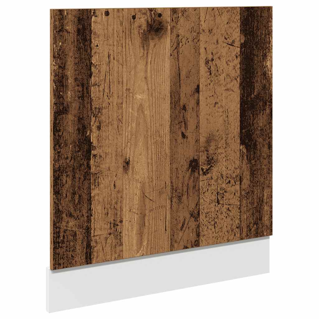 vidaXL Geschirrspülerblende Altholz-Optik 60x1,5x67 cm Holzwerkstoff