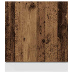 vidaXL Geschirrspülerblende Altholz-Optik 60x1,5x67 cm Holzwerkstoff