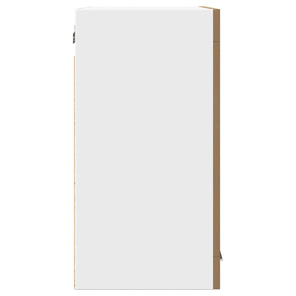 vidaXL Küchen-Wandschrank Lyon mit Glastüren Artisan-Eiche 60x31x60 cm