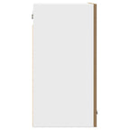 vidaXL Küchen-Wandschrank Lyon mit Glastüren Artisan-Eiche 60x31x60 cm