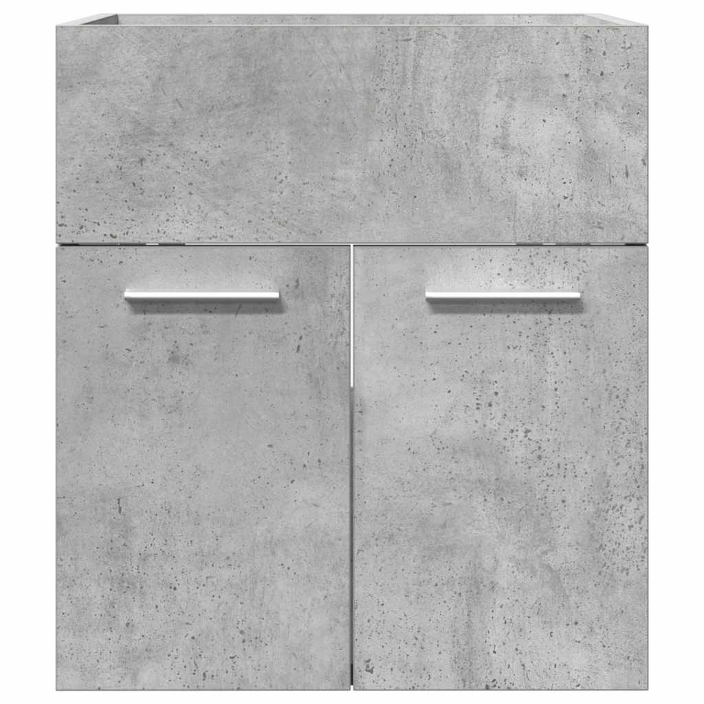 vidaXL Waschbeckenschrank Betongrau 41x38,5x46 cm Holzwerkstoff