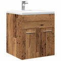 vidaXL Waschbeckenschrank Altholz-Optik 41x38,5x46 Holzwerkstoff
