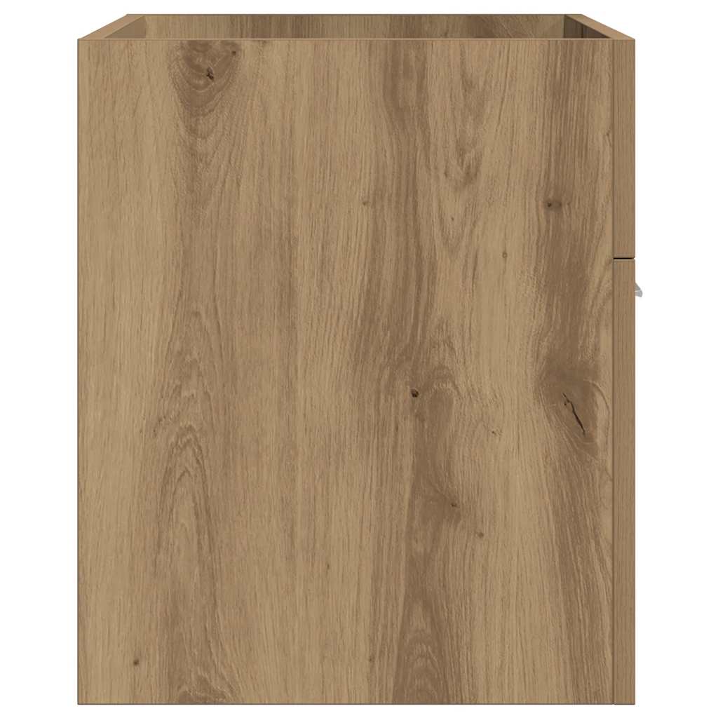 vidaXL Waschbeckenunterschrank Artisan-Eiche 90x38,5x46 Holzwerkstoff