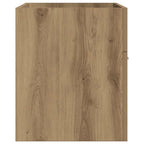 vidaXL Waschbeckenunterschrank Artisan-Eiche 90x38,5x46 Holzwerkstoff
