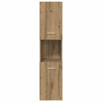 vidaXL Bad-Hängeschrank Artisan-Eiche 30x30x130 cm Holzwerkstoff
