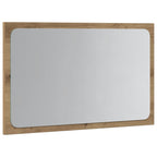 vidaXL Badspiegel mit LED-Leuchten Artisan-Eiche 60x8,5x38 cm