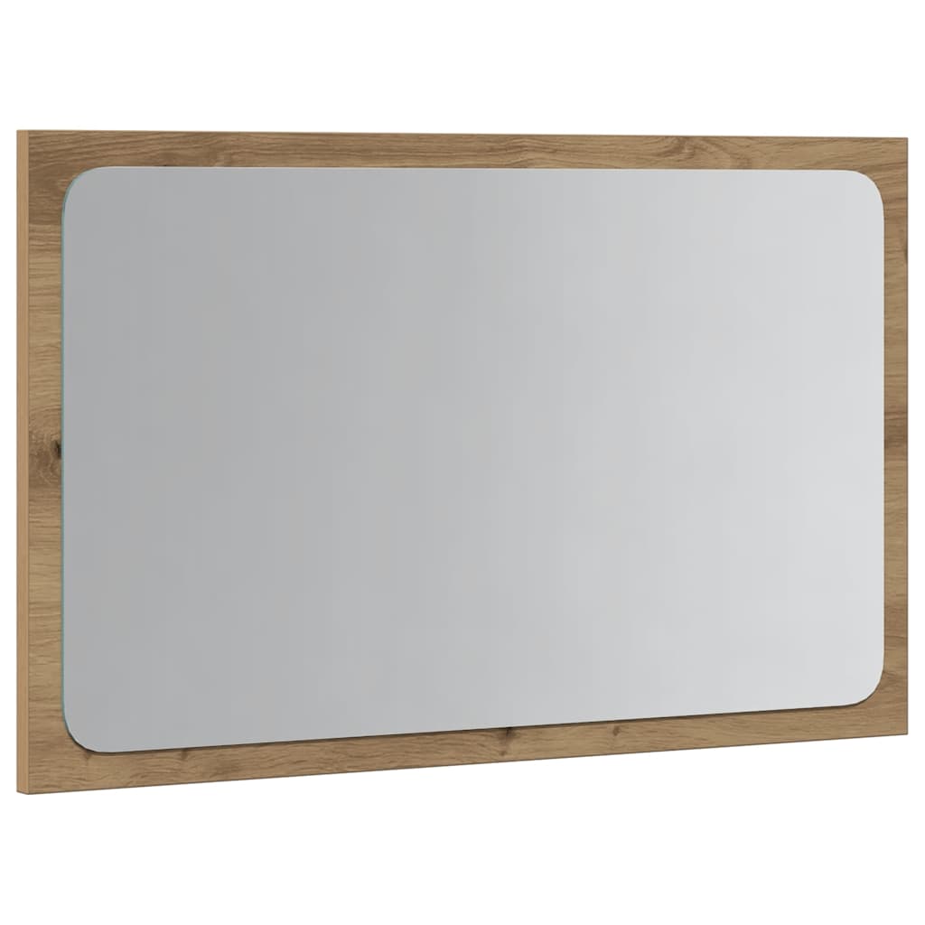 vidaXL Badspiegel mit LED-Leuchten Artisan-Eiche 60x8,5x38 cm
