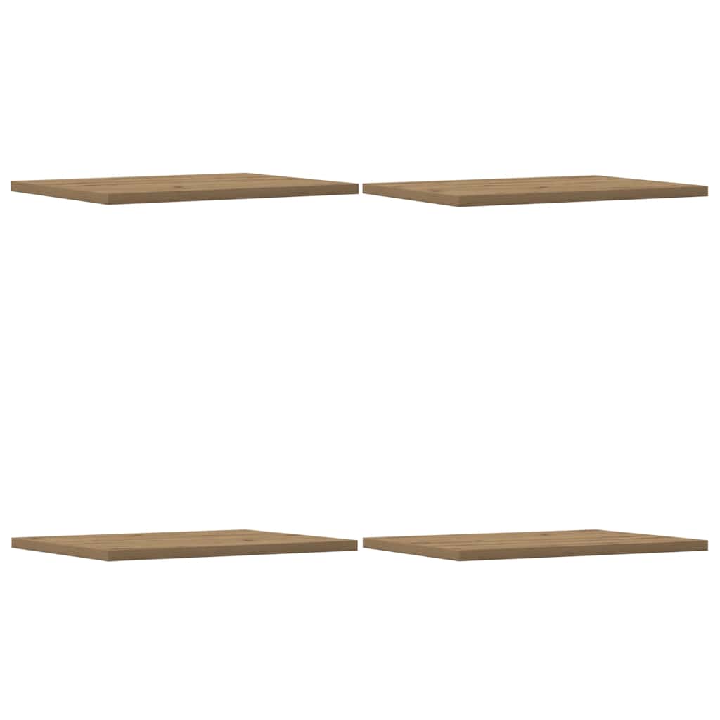vidaXL Regalböden 4 Stk. Artisan-Eiche 40x30x1,5 cm Holzwerkstoff