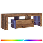 vidaXL TV-Schrank mit LED Altholz-Optik 120x36,5x40 cm Holzwerkstoff