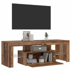 vidaXL TV-Schrank mit LED Altholz-Optik 120x36,5x40 cm Holzwerkstoff