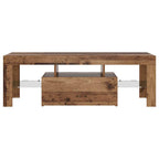 vidaXL TV-Schrank mit LED Altholz-Optik 120x36,5x40 cm Holzwerkstoff