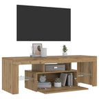 vidaXL TV-Schrank mit LED Artisan-Eiche 120x36,5x40 cm Holzwerkstoff