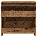 vidaXL Nachttische 2 Stück Altholz 40x30x39 cm Holzwerkstoff