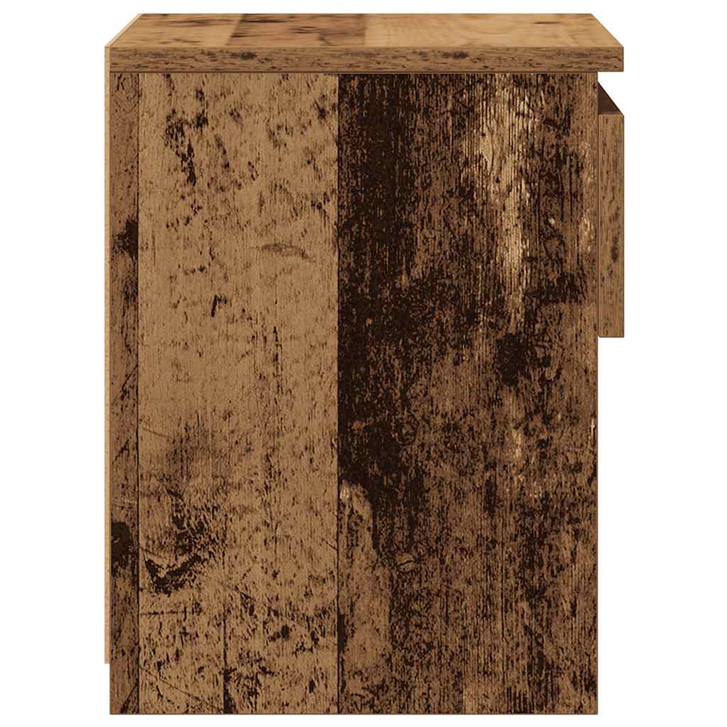 vidaXL Nachttische 2 Stück Altholz 40x30x39 cm Holzwerkstoff