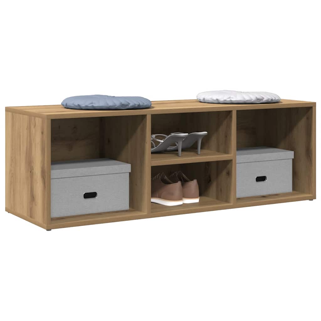 vidaXL Schuhbank Artisan-Eiche 105x35x35 cm Holzwerkstoff