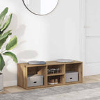 vidaXL Schuhbank Artisan-Eiche 105x35x35 cm Holzwerkstoff