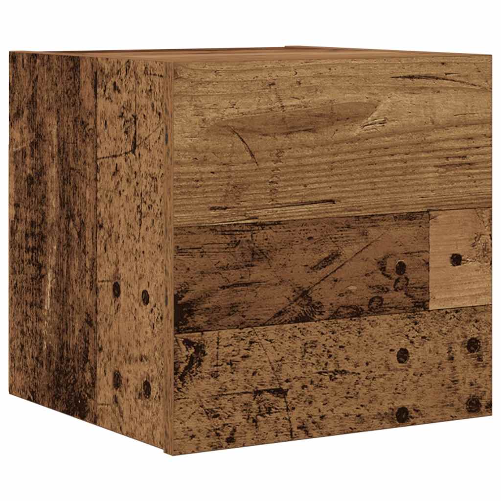 vidaXL TV-Wandschrank Altholz-Optik 30,5x30x30 cm