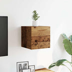 vidaXL TV-Wandschrank Altholz-Optik 30,5x30x30 cm