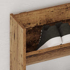 vidaXL Schuhregal Wandmontage Altholz-Optik 80x18x90 cm Holzwerkstoff