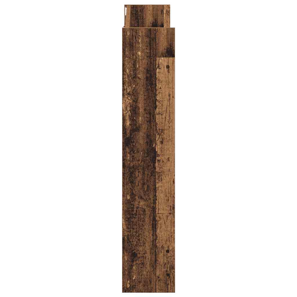 vidaXL Schuhregal Wandmontage Altholz-Optik 80x18x90 cm Holzwerkstoff