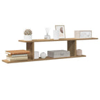 vidaXL TV-Wandregal Artisan-Eiche 125x18x23 cm Holzwerkstoff