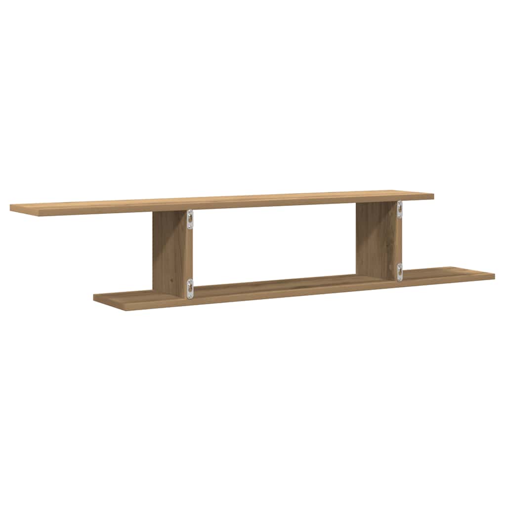 vidaXL TV-Wandregal Artisan-Eiche 125x18x23 cm Holzwerkstoff