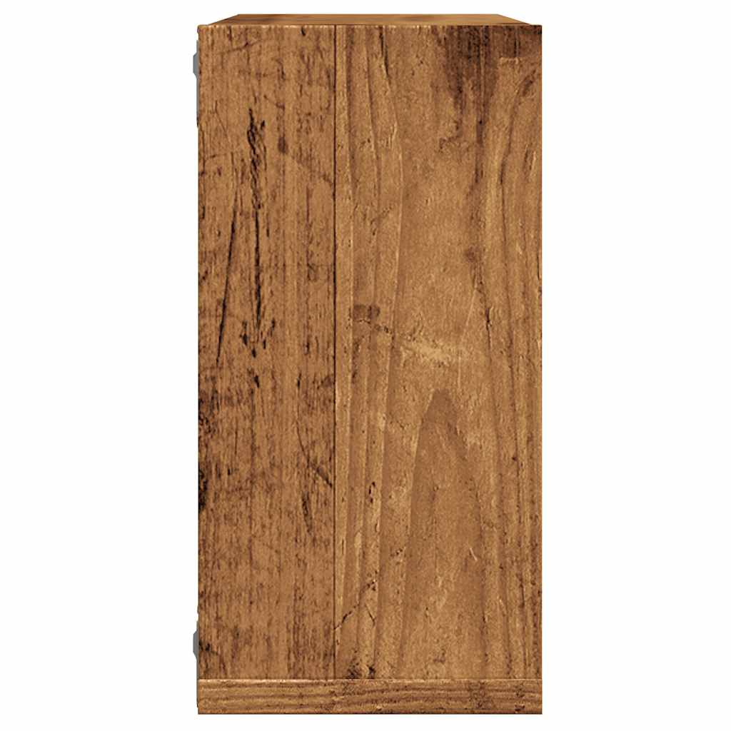 vidaXL Würfel-Wandregale 2 Stk. Altholz-Optik 30x15x30 Holzwerkstoff