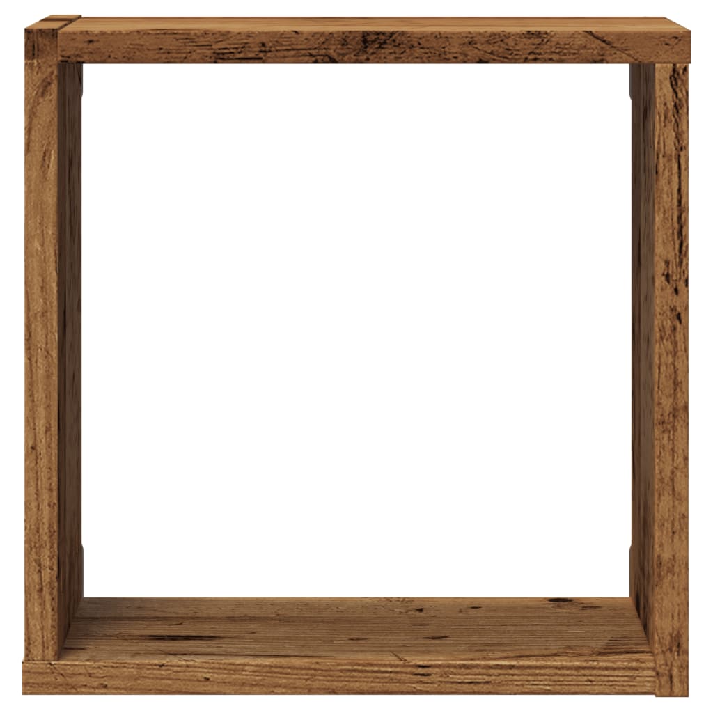 vidaXL Würfel-Wandregale 6 Stk. Altholz-Optik 30x15x30 Holzwerkstoff