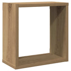 vidaXL Würfel-Wandregale 2 Stk. Artisan-Eiche 30x15x30 Holzwerkstoff