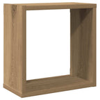 vidaXL Würfel-Wandregale 6 Stk. Artisan-Eiche 30x15x30 Holzwerkstoff