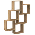 vidaXL Würfelregal Artisan-Eiche 78x15x93 cm Holzwerkstoff