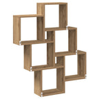 vidaXL Würfelregal Artisan-Eiche 78x15x93 cm Holzwerkstoff