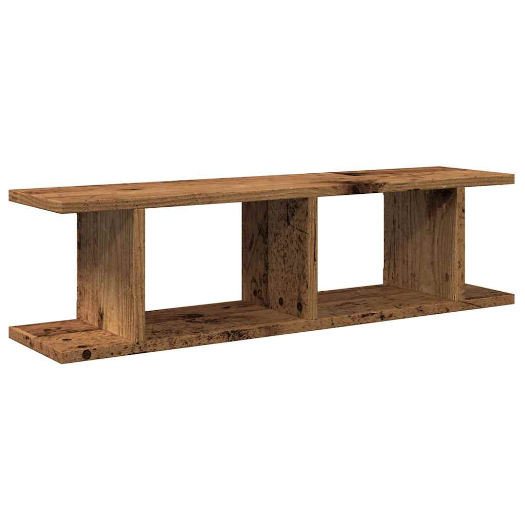 vidaXL Wandregale 2 Stk. Altholz-Optik 75x18x20 cm Holzwerkstoff