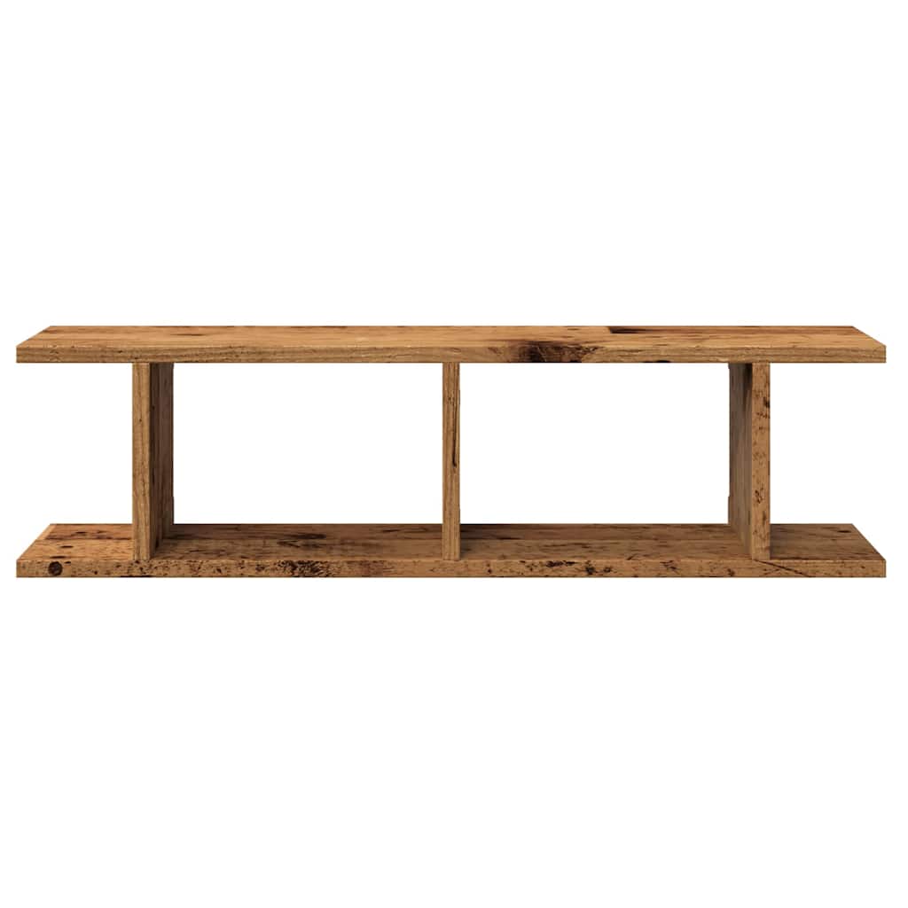 vidaXL Wandregale 2 Stk. Altholz-Optik 75x18x20 cm Holzwerkstoff