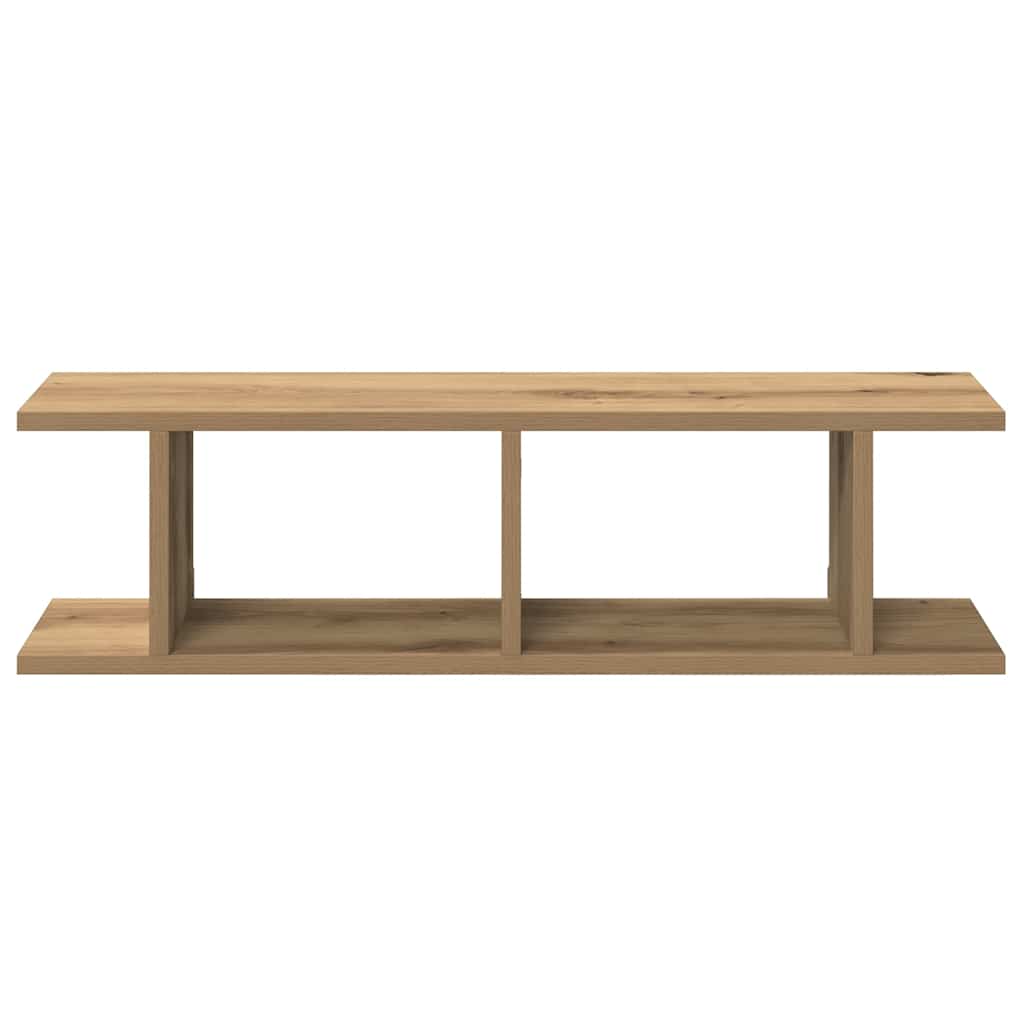 vidaXL Wandregale 2 Stk. Artisan-Eiche 75x18x20 cm Holzwerkstoff