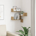 vidaXL Wand-Eckregal Artisan-Eiche 40x40x49,5 cm Holzwerkstoff