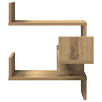 vidaXL Wand-Eckregal Artisan-Eiche 40x40x49,5 cm Holzwerkstoff