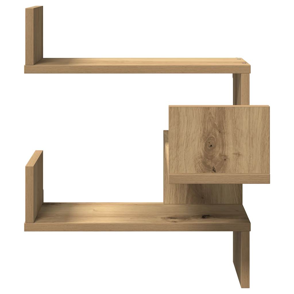 vidaXL Wand-Eckregal Artisan-Eiche 40x40x49,5 cm Holzwerkstoff