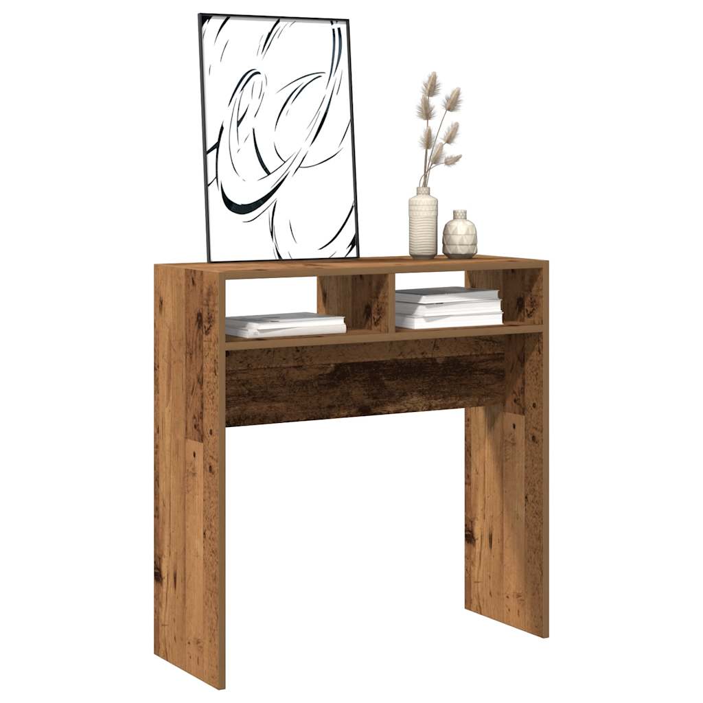 vidaXL Konsolentisch Altholz-Optik 78x30x80 cm Holzwerkstoff