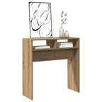 vidaXL Konsolentisch Artisan-Eiche 78x30x80 cm Holzwerkstoff