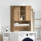 vidaXL Waschmaschinenschrank Artisan-Eiche 70,5x25,5x90 cm